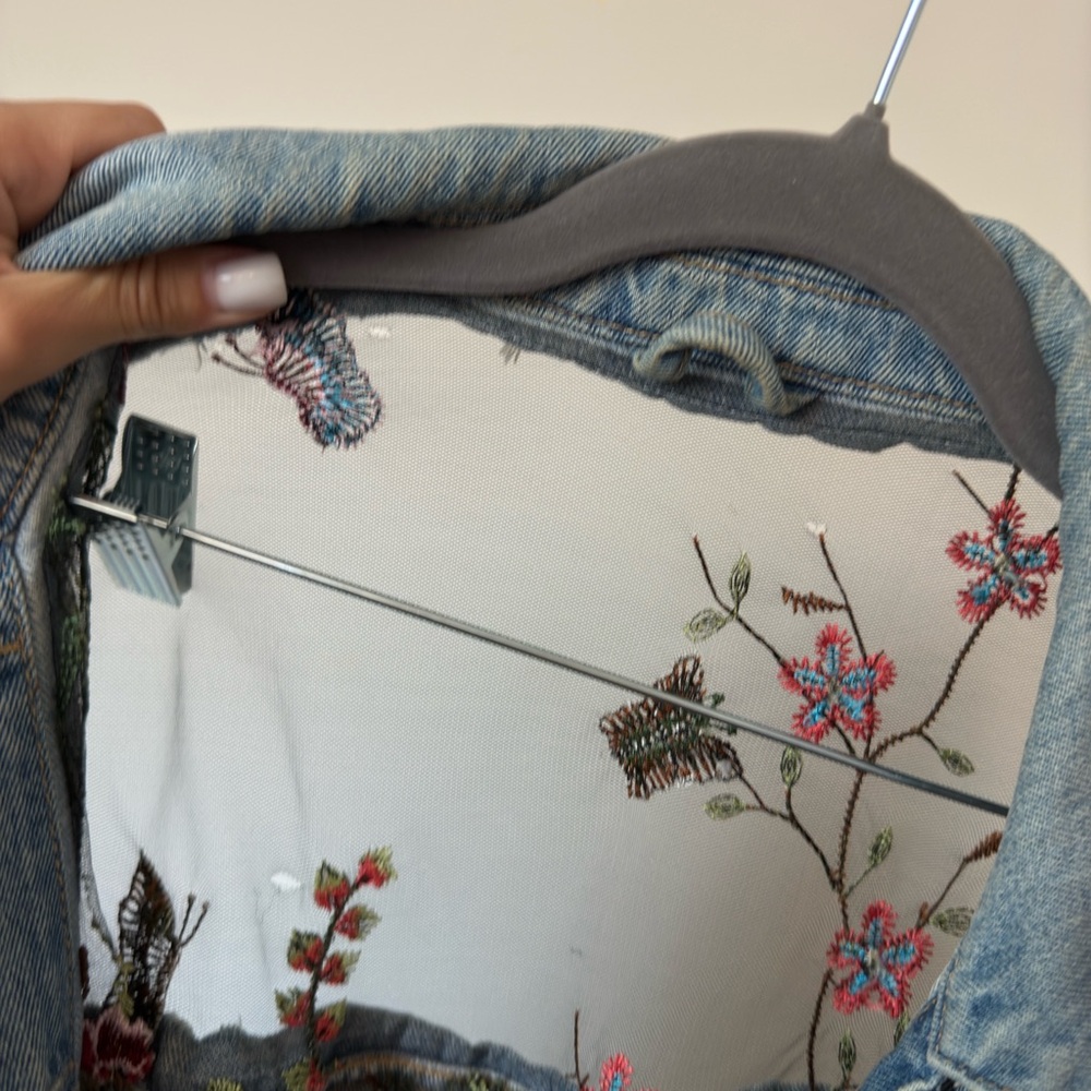 BERSHKA Denim Jacket old style, size: M - Picture 7 of 8
